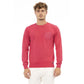 Red Cotton Men Sweater