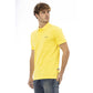 Yellow Cotton Men Polo