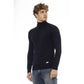 Blue Wool Men Sweater