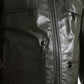 Emerald Elegance Leather Biker Jacket