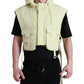 Sunshine Yellow Hooded Vest Jacket