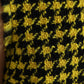 Houndstooth Knitted Chic Yellow Mini Skirt