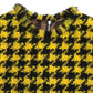 Houndstooth Knitted Chic Yellow Mini Skirt