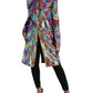 Multicolor Sequined Long Jacket