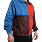 Multicolor Techno Fabric Windbreaker Jacket