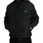 Sleek Black Windbreaker Jacket