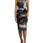 Elegant Patchwork Silk Midi Dress