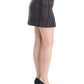 Chic Wool Blend Mini Skirt in Gray