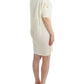 Chic White Modal Above-Knee Dress