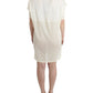 Chic White Modal Above-Knee Dress