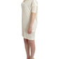 Chic White Modal Above-Knee Dress