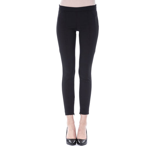 Black Polyester Women Pants