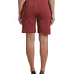 Chic Maroon High-Waist Designer Sweatshorts