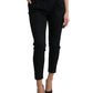 Chic High Waist Skinny Cropped Pants