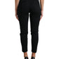 Chic High Waist Skinny Cropped Pants