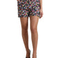 Vibrant High Waist Floral Shorts