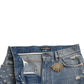 High Waist Embellished Bermuda Denim Shorts