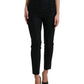 Elegant High Waist Tapered Wool Pants