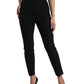 Elegant High Waist Tapered Wool Pants