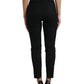 Elegant High Waist Tapered Wool Pants