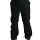 Elegant Casual Black Straight Pants