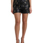 Elegant High-Waist Embellished Shorts