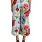 Floral High Waist Wide Leg Pants