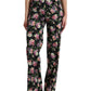 Floral High Waist Wide Leg Pants