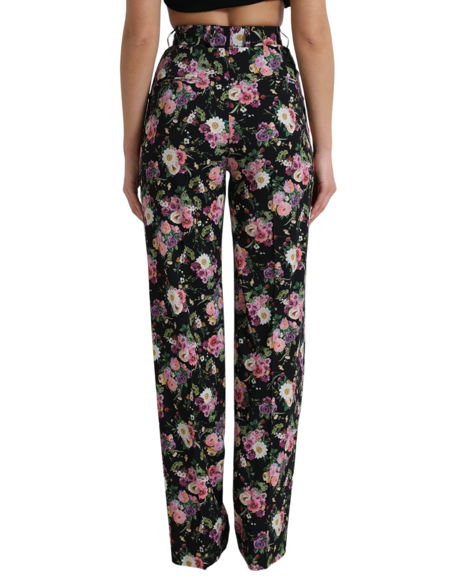 Floral High Waist Wide Leg Pants