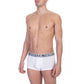 White Cotton Mens Trunk