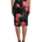 Floral High Waist Pencil Skirt