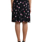 Elegant Floral A-Line Knee-Length Skirt