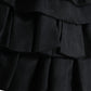 Elegant Tiered A-Line Mini Skirt