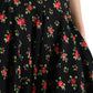 Floral A-Line Mini Skirt with High Waist