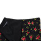 Floral A-Line Mini Skirt with High Waist