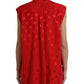 Elegant Polka Dot Sleeveless Silk Blouse