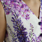 Floral Print Silk Blend Waistcoat