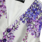 Floral Print Silk Blend Waistcoat