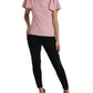 Chic Pink Bell Sleeve Top