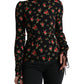 Elegant Floral Silk Blend Top