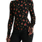 Elegant Floral Silk Blend Top