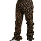 Chic Leopard Print Jogger Pants