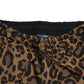 Chic Leopard Print Jogger Pants