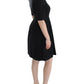 Elegant Black Short Sleeve Venus Dress