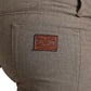 Elegant Brown Cotton Stretch Skinny Pants