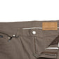 Elegant Brown Cotton Stretch Skinny Pants