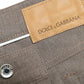 Elegant Brown Cotton Stretch Skinny Pants