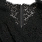 Elegant Black Floral Lace Sheath Mini Dress