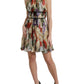 Floral Elegance Silk Chiffon Mini Dress