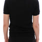 Elegant Black Cotton Crew-neck Tee